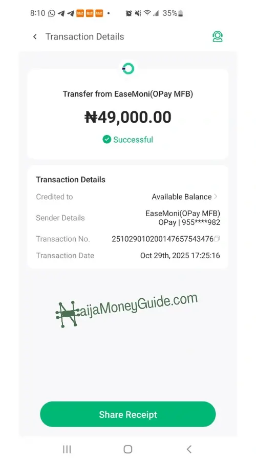 how much can i borrow from opay for the first time online